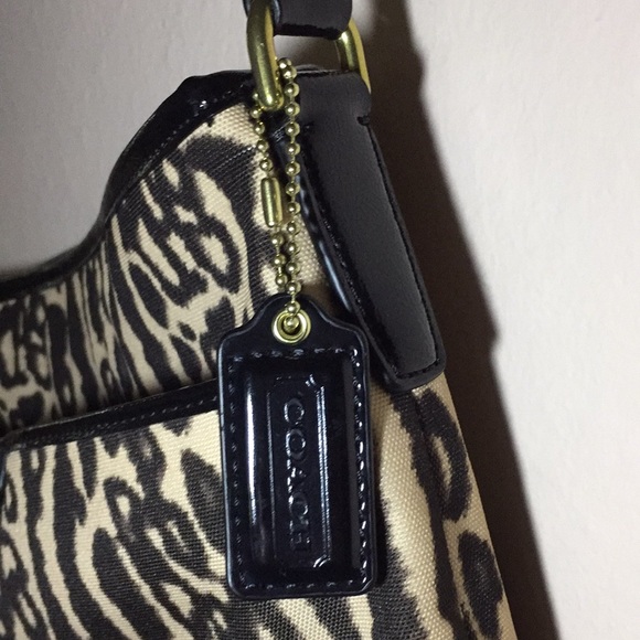 Coach Leopard Print Medium Bag- Like New - Picture 10 of 17